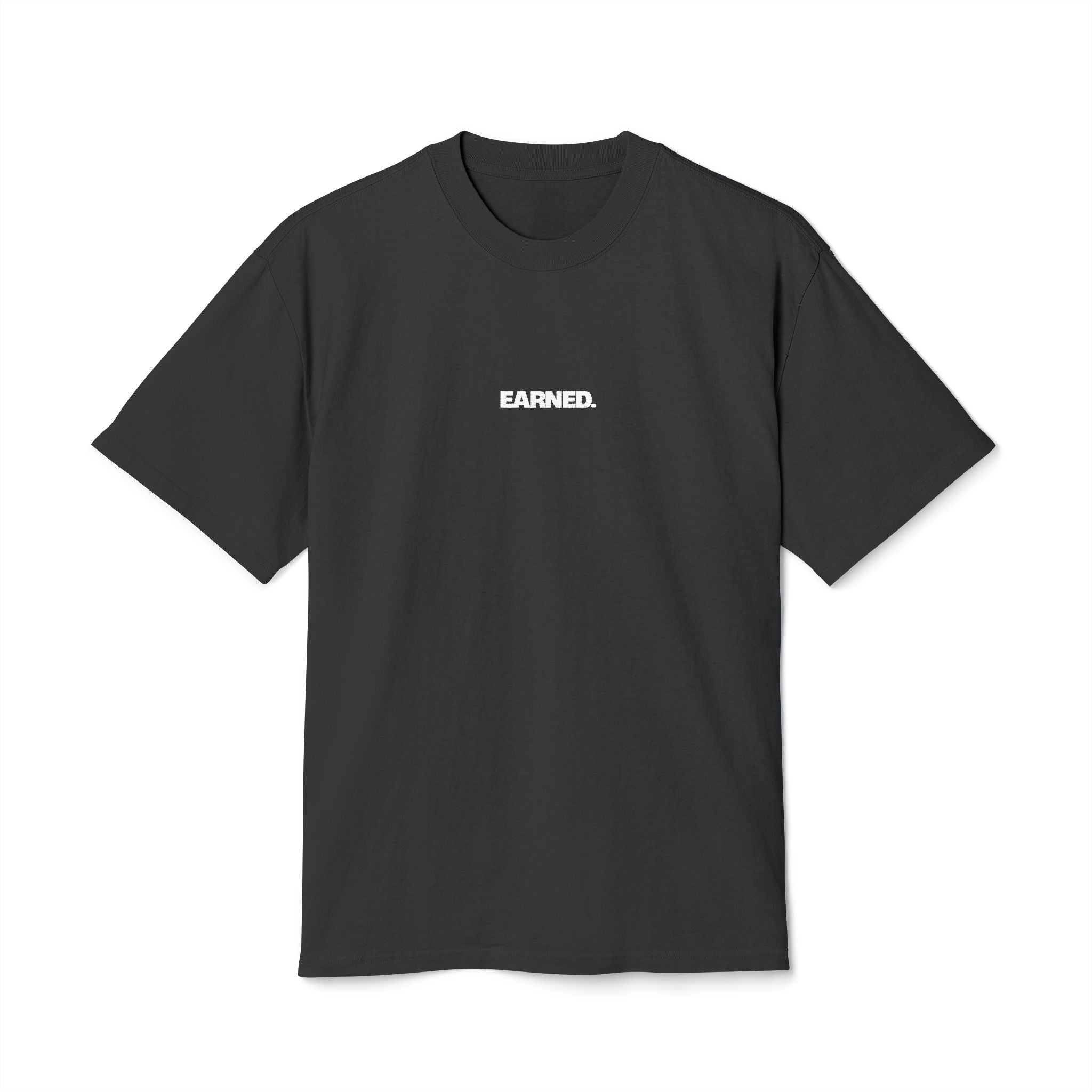 Aubre Krazer Signature Oversized Heavyweight T-Shirt front black
