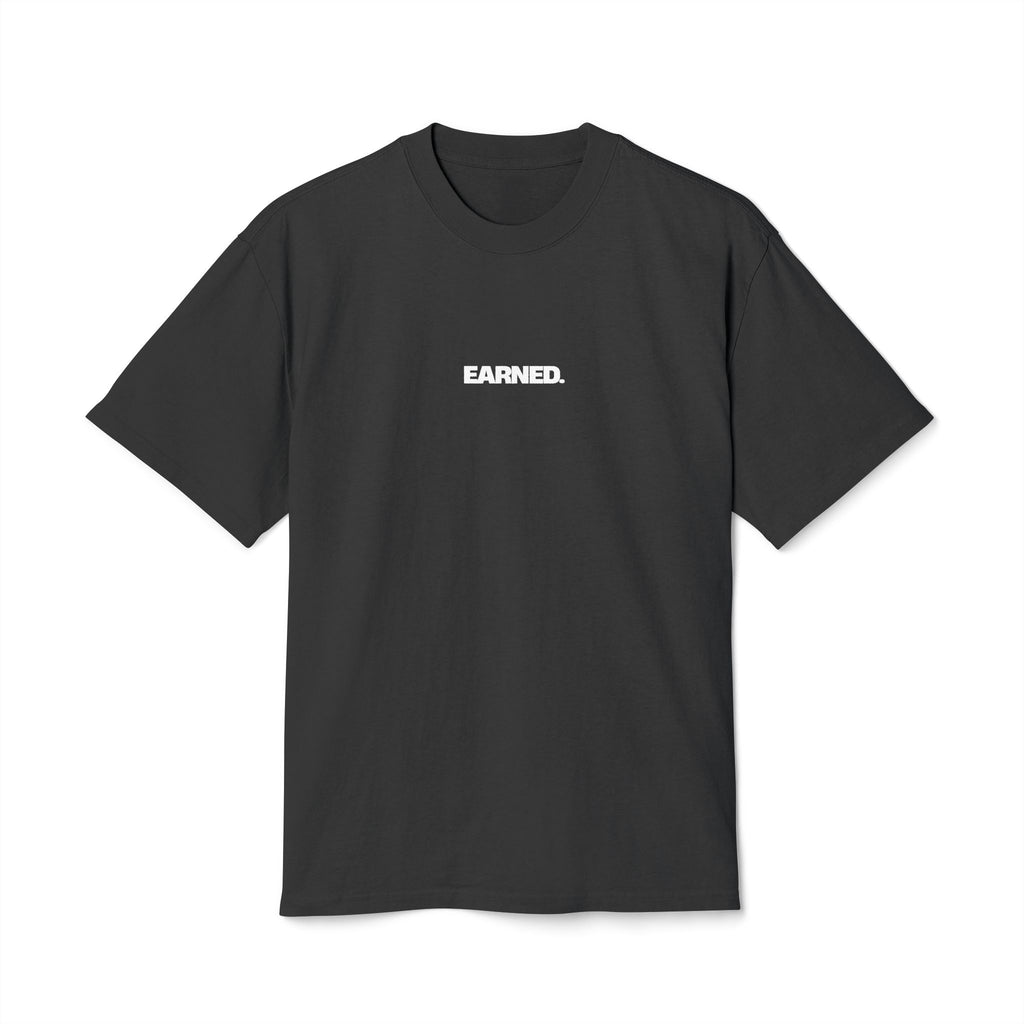 Cael Weidemoyer signature oversized heavyweight wrestling t-shirt front black
