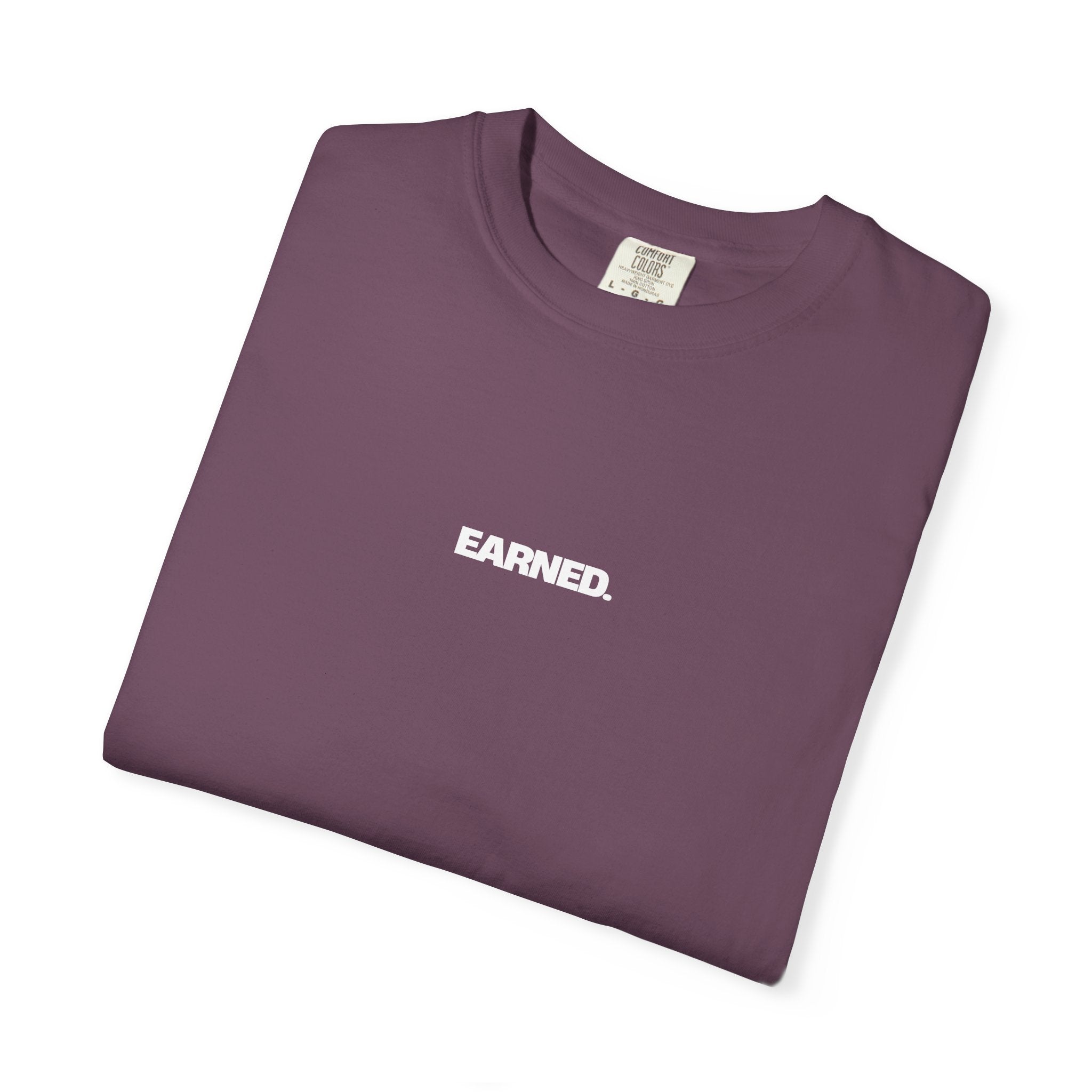 Folded Earned Essential Tee in Berry minimalist athleisure t-shirt