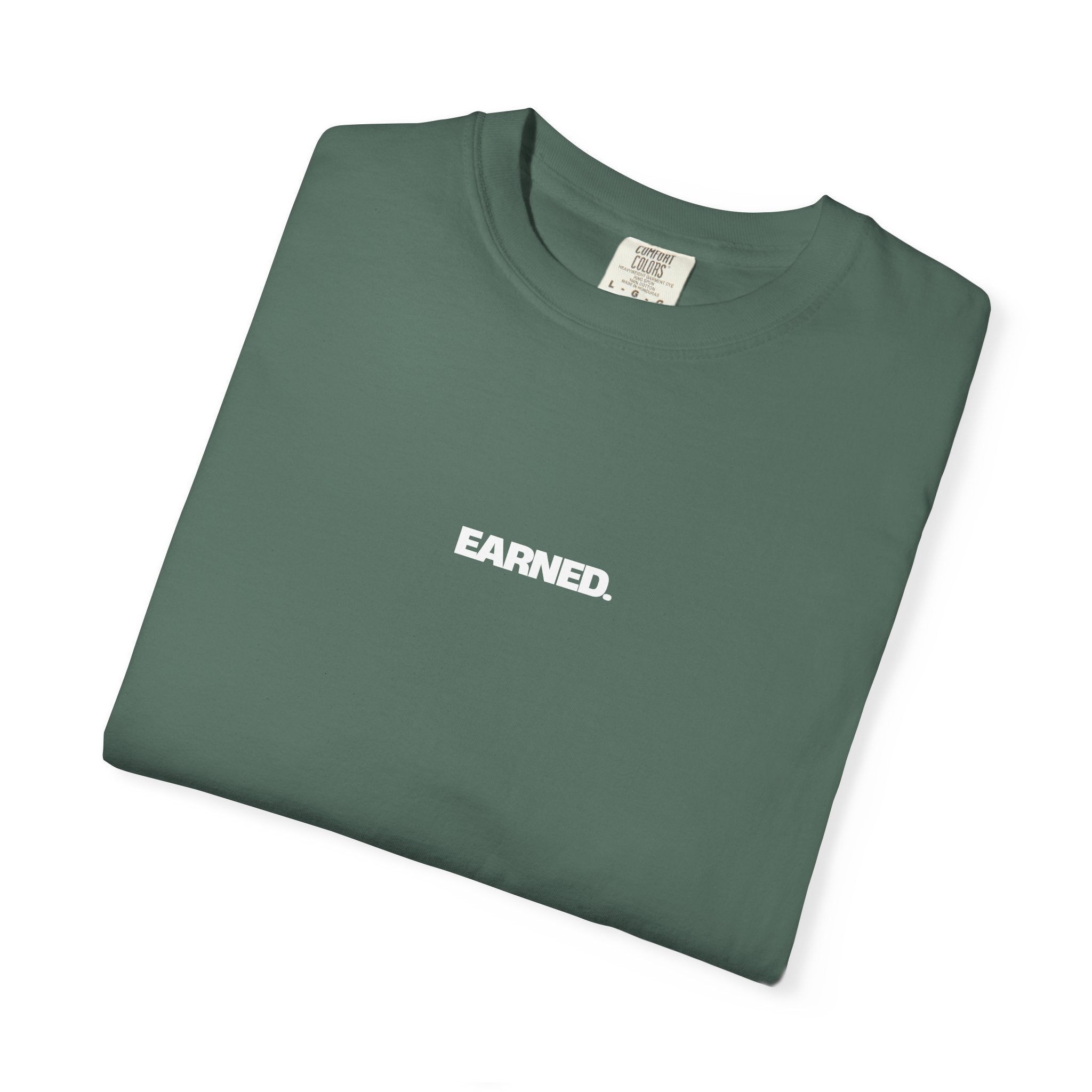 Folded Earned Essential Tee in Blue Spruce premium cotton casual t-shirt