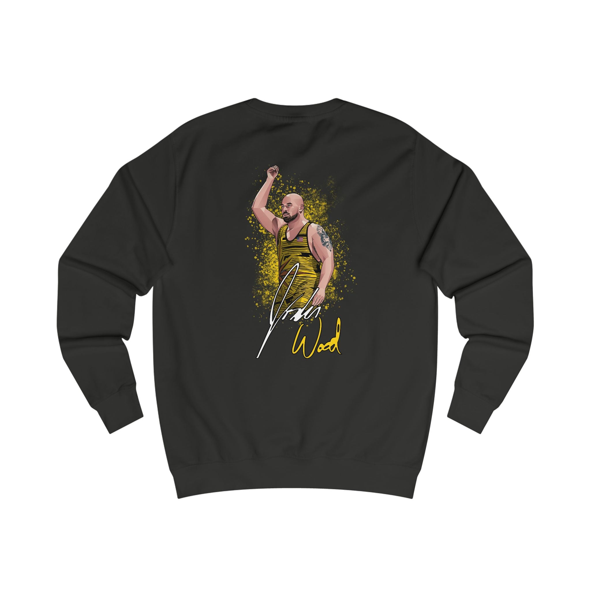 Jordan Wood signature crewneck back graphic black