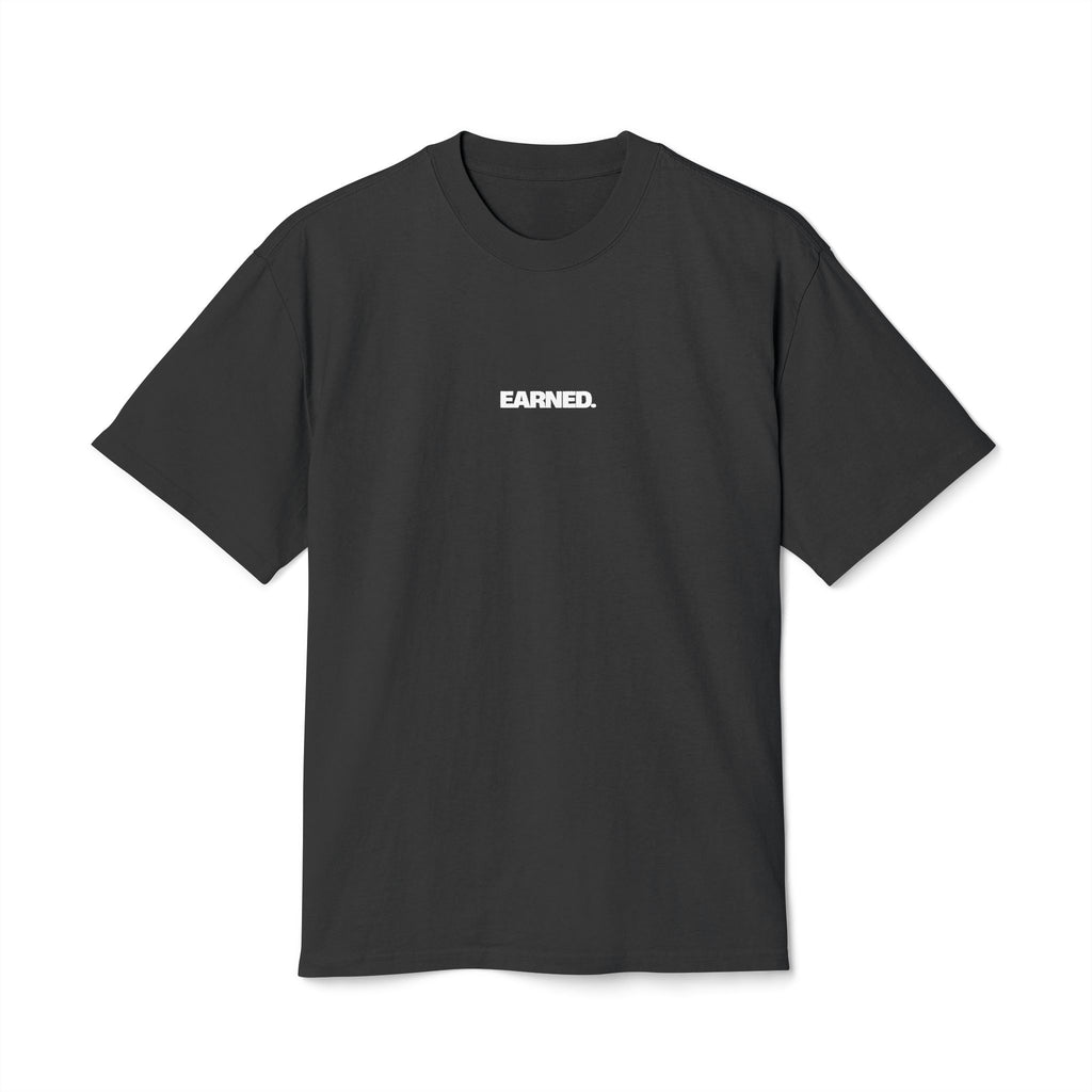 Jordan Wood signature oversized heavyweight t-shirt front view black