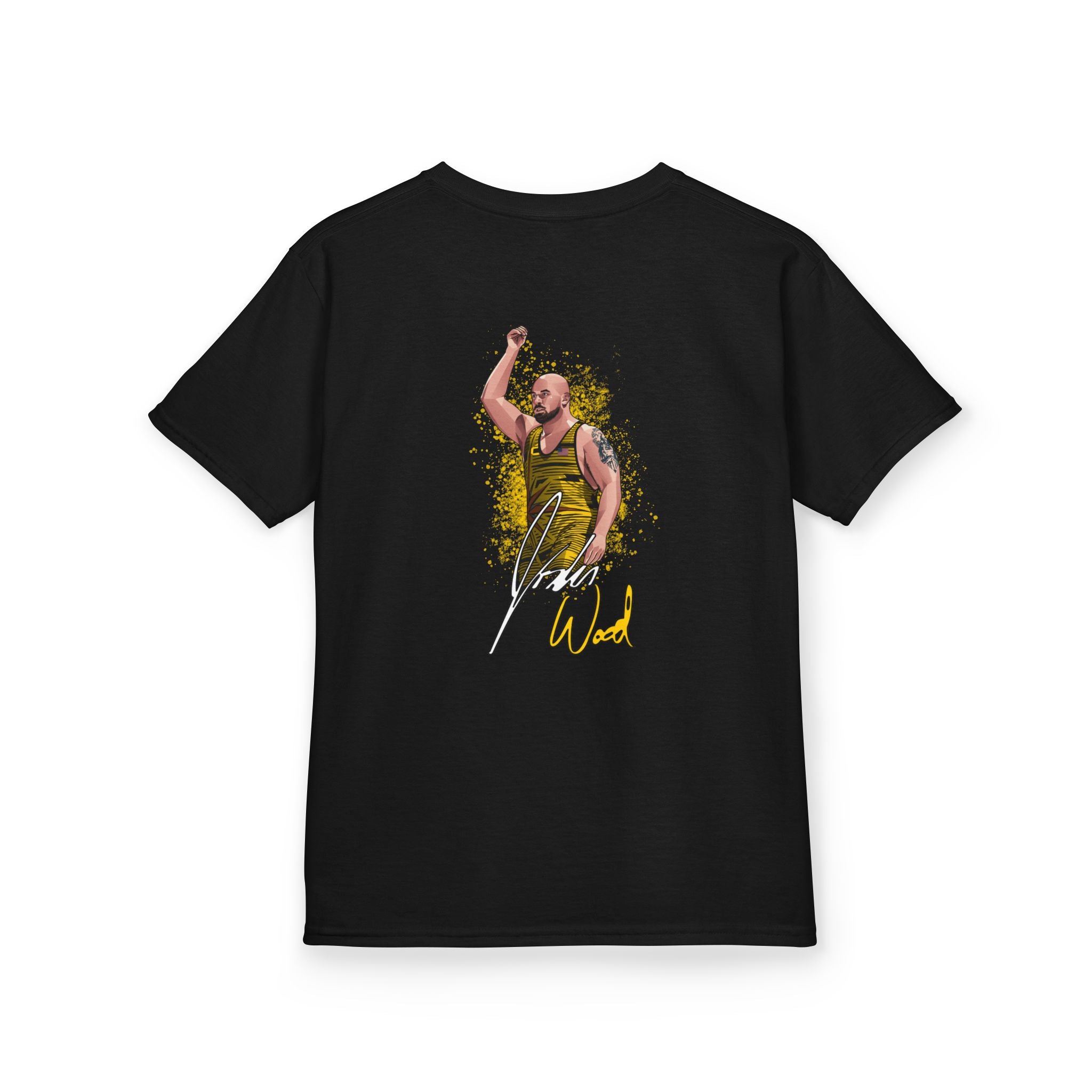 Jordan Wood signature youth t-shirt back graphic black
